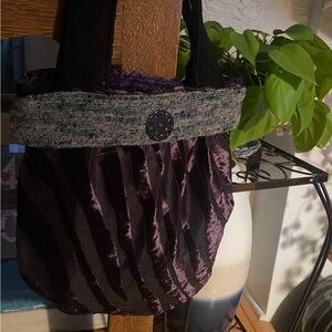 Small Light Handbag by Susanxxoo - Purple/Black/Gray original Sample - Bohemian